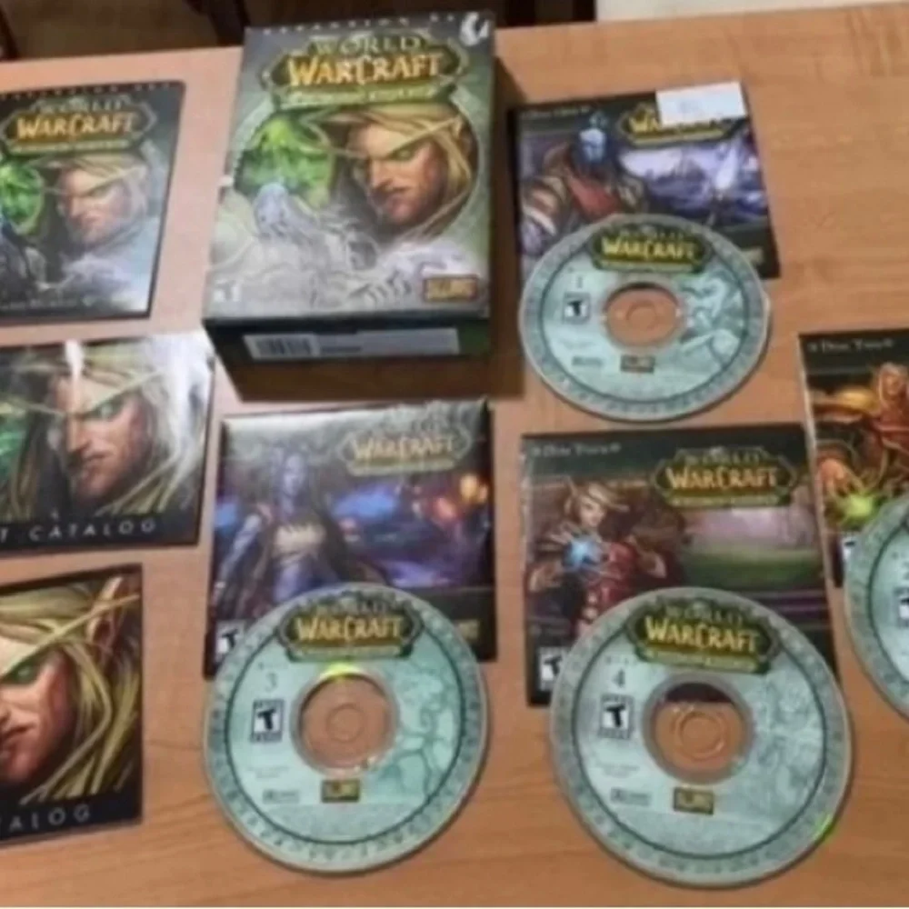 Microsoft world of warcraft games lot of 2 burning crusade/wrath of lich king